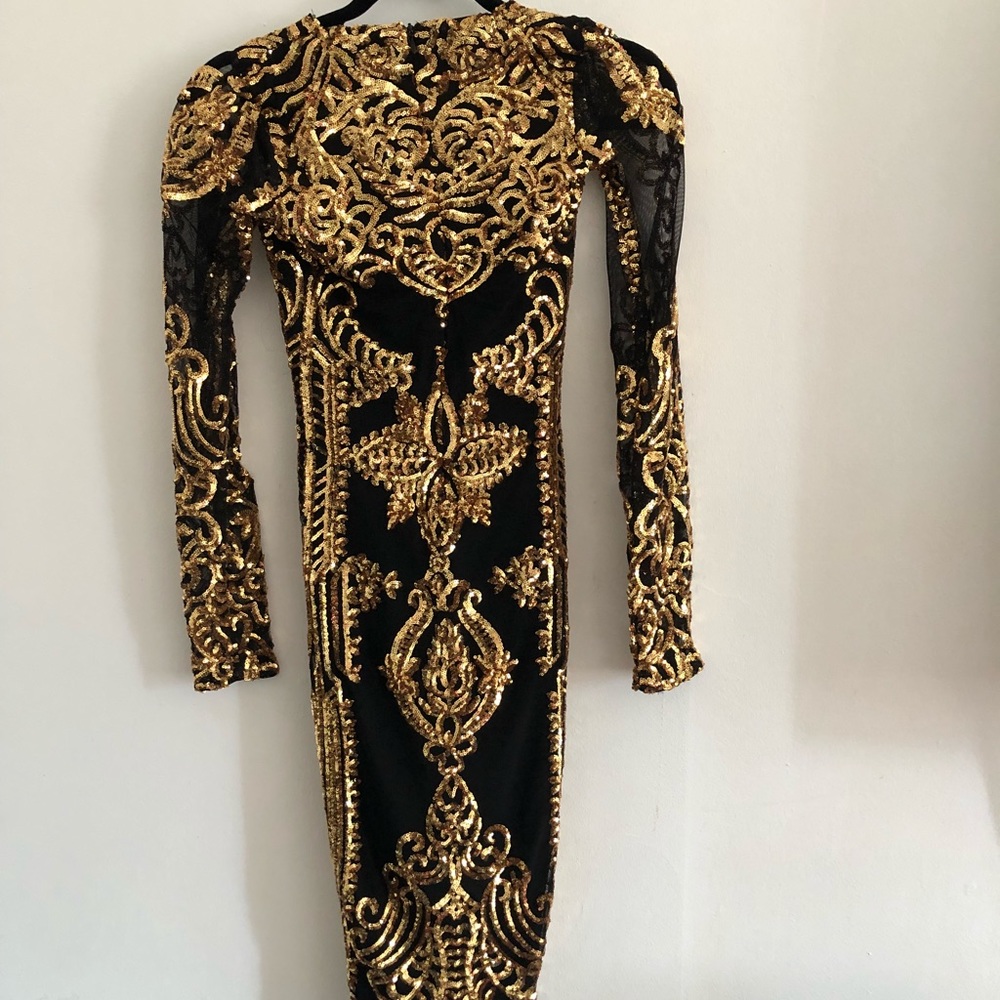Black and gold sequin dress - Picture 6 of 6